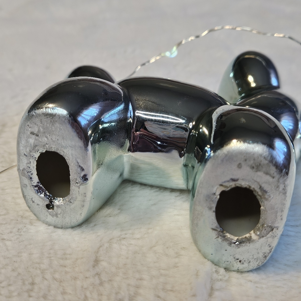 Chrome Balloon Dog Figurine - Picture 3 of 4